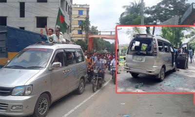 ফরিদপুরে বিএনপির দুই পক্ষের মারামারি, গাড়ি ভাঙচুর