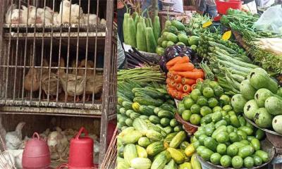 আড়াইশ ছাড়িয়েছে ব্রয়লার, বাড়তি দাম শাক-সবজির