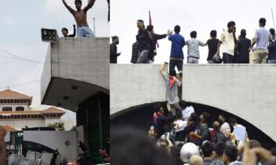 উত্তাল নেপাল, পার্লামেন্টে ঢুকে পড়েছে ছাত্র-জনতা