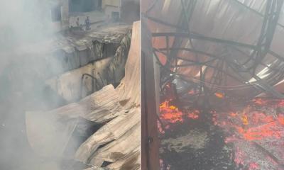 বাড্ডার ফার্নিচার কারখানার আগুন ১ ঘণ্টার চেষ্টায় নিয়ন্ত্রণে