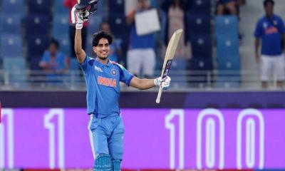 হৃদয়ের লড়াকু সেঞ্চুরির দিনে ভারতকে জিতিয়ে নায়ক গিল