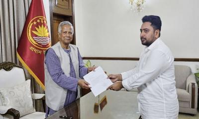 নাহিদ ইসলামের পদত্যাগপত্র গ্রহণ করেছেন রাষ্ট্রপতি