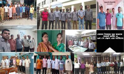 পে-স্কেলসহ ৭ দাবিতে সরকারি কর্মচারীদের কালো ব্যাজ ধারণ