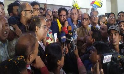 জাতীয় প্রেসক্লাবের সভাপতি ফরিদা ইয়াসমিন, সম্পাদক শ্যামল দত্ত