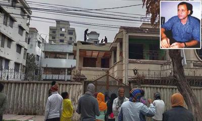 ভেঙে ফেলা হচ্ছে এরশাদ শিকদারের সেই বাড়ি