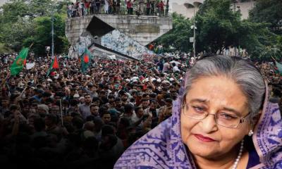 গুলি করেও দাবানো গেল না ছাত্র-জনতাকে, আগস্টেই পালাতে হল মুজিবকন্যাকে
