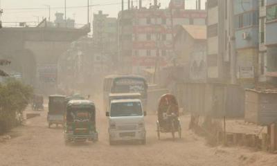 ঢাকার বাতাসের মান ‘খুবই অস্বাস্থ্যকর’, দূষণে আজ শীর্ষে