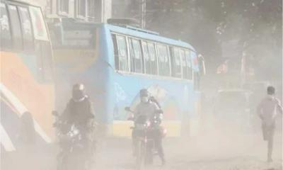 বায়ুদূষণে আজ শীর্ষে ঢাকা