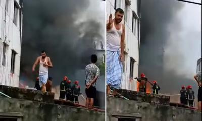 বাড্ডায় ফার্নিচারের গোডাউনে আগুন, নিয়ন্ত্রণে কাজ করছে ৪ ইউনিট