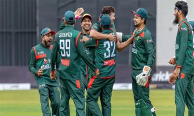 নাহিদ রানার দুর্দান্ত বোলিং, ১৪১ রানে অলআউট জিম্বাবুয়ে