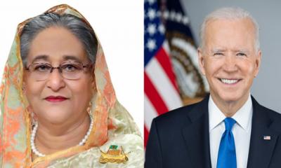 বাইডেনকে বাংলাদেশ সফরের আমন্ত্রণ প্রধানমন্ত্রীর