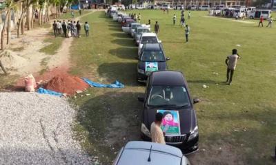 জ্বালানি সংকটের মধ্যেই অর্ধশত গাড়ি নিয়ে ছাত্রদল নেতার শোডাউন