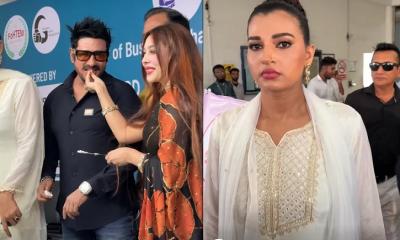 বর্ষাকে পাশে রেখে অন্য মেয়ের হাতে কেক খেলেন জলিল