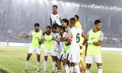 হামজার জোড়া গোলের পরও নিশ্চিত জয় হাতছাড়া করল বাংলাদেশ
