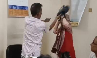 কলেজে ঢুকে শিক্ষিকাকে জুতাপেটা করলেন বিএনপি নেতা