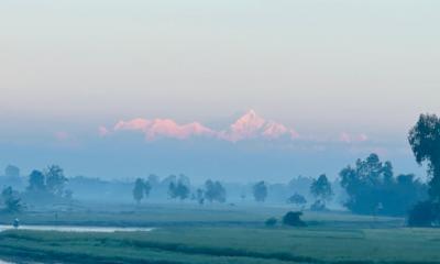 তিস্তা ব্যারেজ থেকে দেখা মিলছে কাঞ্চনজঙ্ঘা