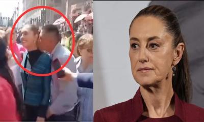 মেক্সিকোর প্রেসিডেন্টকে জড়িয়ে ধরে চুমু দেওয়ার চেষ্টা