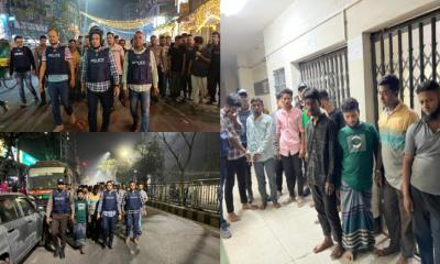 মোহাম্মদপুরে সাঁড়াশি অভিযান, আটক ৪২