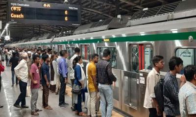 মেট্রোরেলে একদিনে রেকর্ড চার লাখ ৩১৬৪ জন যাত্রী