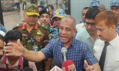 বিমানবন্দরে আগুনের ঘটনা তদন্তে আসছে চার দেশের বিশেষজ্ঞ দল: স্বরাষ্ট্র উপদেষ্টা