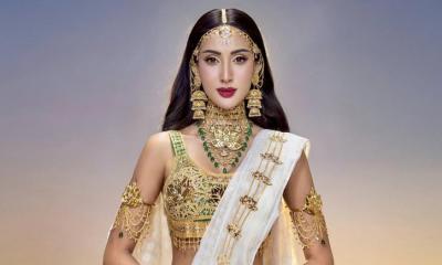 জামদানিতে মিস ইউনিভার্সে মিথিলা, শাড়িটি তৈরিতে লেগেছে ১২০ দিন