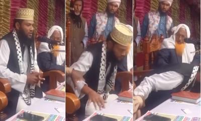 মাহফিলে বয়ানের মাঝেই ঢলে পড়লেন মাওলানা ফরিদুল ইসলাম