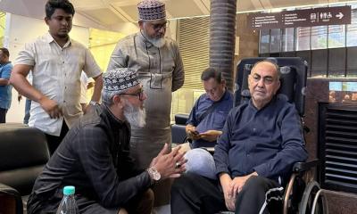 মালয়েশিয়ায় হাসপাতালে মির্জা আব্বাসকে দেখতে গেলেন মাসুদ সাইদী