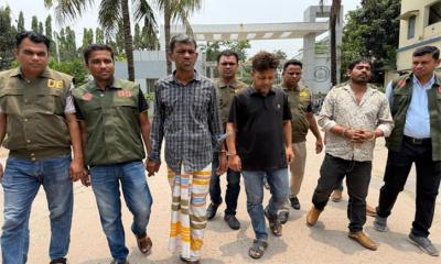 ঠিকাদারের কাছে ২০ লাখ টাকা চাঁদা দাবি-মারধরের অভিযোগ, গ্রেপ্তার ৩