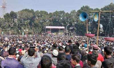 পঞ্চগড়ে জামায়াত আমিরের সমাবেশস্থল কানায় কানায় পূর্ণ