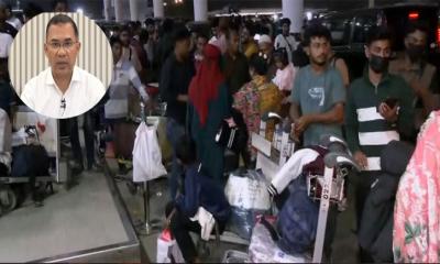 বিমানবন্দরে আটকা হাজারো যাত্রী, খোঁজ নিলেন প্রধানমন্ত্রী