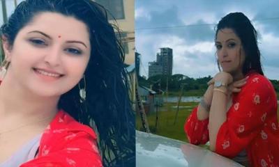 বৈশাখের বৃষ্টিতে অন্যরূপে ধরা দিলেন পরীমনি