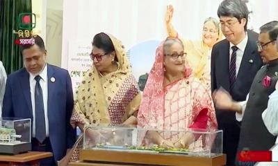 হেমায়েতপুর-ভাটারা অংশের নির্মাণকাজ উদ্বোধন করলেন প্রধানমন্ত্রী