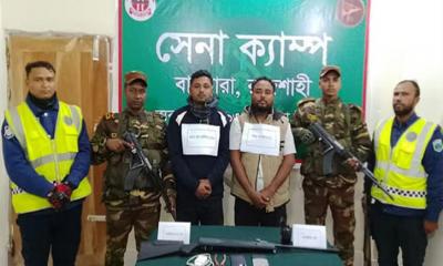 রাজশাহীতে ‘সিক্স স্টার গ্রুপের’ দুই সদস্য গ্রেপ্তার