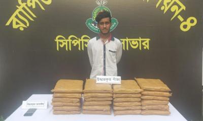 সাভারে ২৪ কেজি গাঁজাসহ মাদক কারবারি গ্রেপ্তার