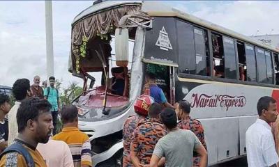 শিবচরে এক্সপ্রেসওয়েতে চার বাসের সংঘর্ষ, আহত ২৫