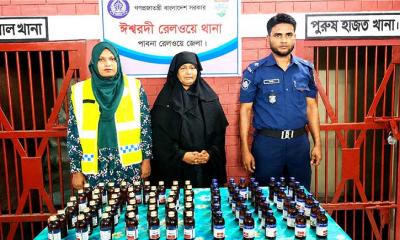 চিত্রা এক্সপ্রেসে কোডিন সিরাপসহ নারী গ্রেফতার