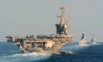 মধ্যপ্রাচ্যে পৌঁছেছে মার্কিন বিমানবাহী রণতরী ও যুদ্ধজাহাজ