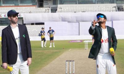 মুশফিকের শততম ম্যাচে টস জিতে ব্যাটিংয়ে বাংলাদেশ