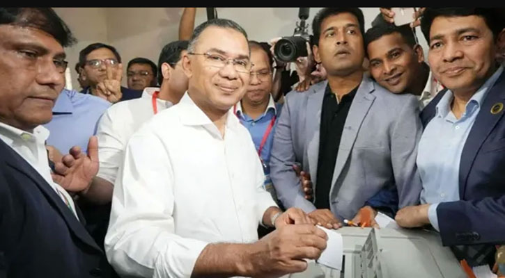 ভোট দিয়েছেন তারেক রহমান