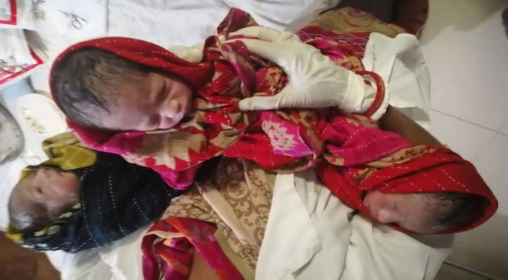 পিরোজপুরে একসঙ্গে তিন সন্তানের জন্ম দিলেন যুবতী 