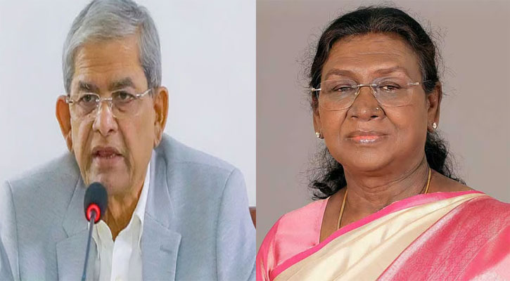 রাষ্ট্রপতি মির্জা ফখরুলকে ভারতের রাষ্ট্রপতির অভিনন্দন