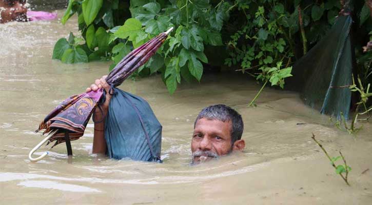 বান্দরবানে বন্যা পরিস্থিতির অবনতি, বিদ্যুৎ নেই বেশিরভাগ এলাকায়