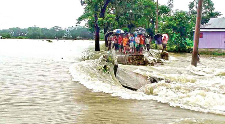 বাঁধভেঙে সিকিমের পানি ঢুকছে তিস্তায়, অসময়ে বন্যার পদধ্বনি