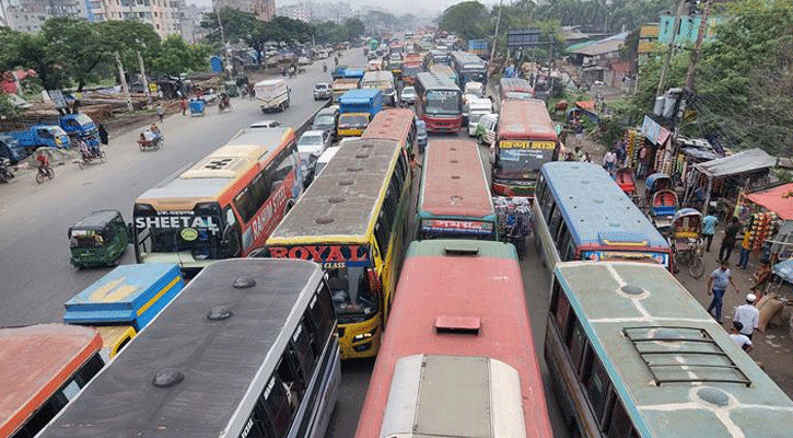 ১৪ দিন ঢাকা-ময়মনসিংহ মহাসড়কে তীব্র যানজটের শঙ্কা 