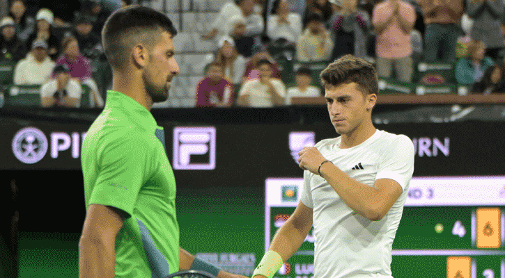 র‍্যাঙ্কিংয়ের ১২৩ নম্বর নার্দির কাছে হেরে বসলেন জোকোভিচ