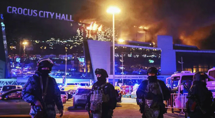 মস্কোর কনসার্ট হলে হামলাকারী চারজনই বিদেশি: রাশিয়া