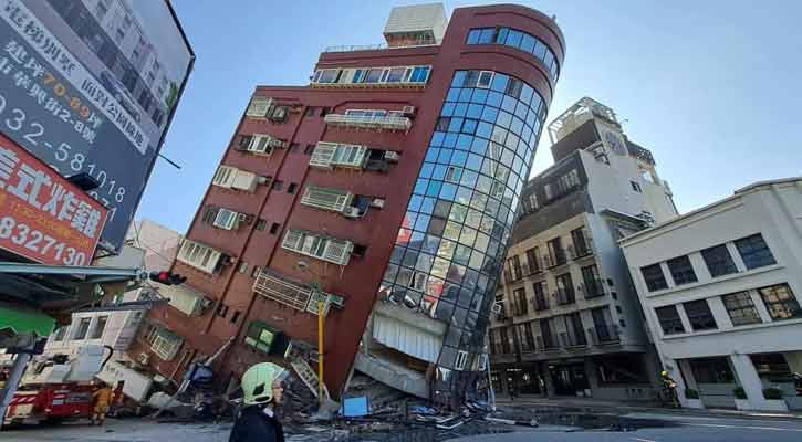 তাইওয়ানে ভয়াবহ ভূমিকম্পে এখনো নিখোঁজ শতাধিক