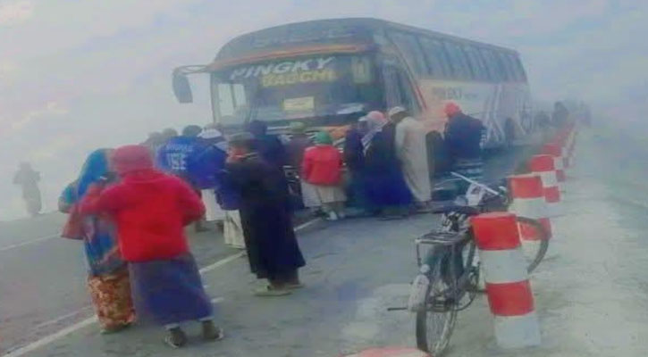 কুড়িগ্রামে বাসের ধাক্কায় মোটরসাইকেল আরোহীর মৃত্যু