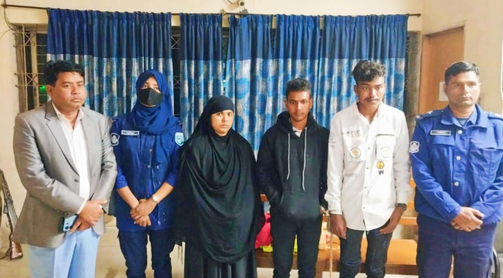 পালিয়ে বাংলাদেশে এসে ভারতীয় গৃহবধূসহ প্রেমিক আটক