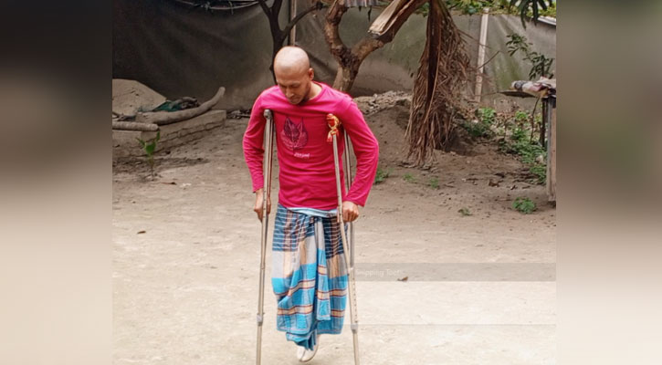 চিকিৎসায় পা হারিয়ে দিশেহারা সালমান চান একটি কর্মক্ষেত্র